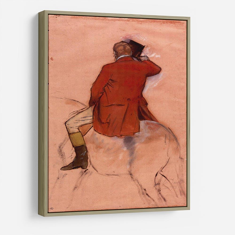 Rider with red jacket by Degas HD Metal Print - Canvas Art Rocks - 8