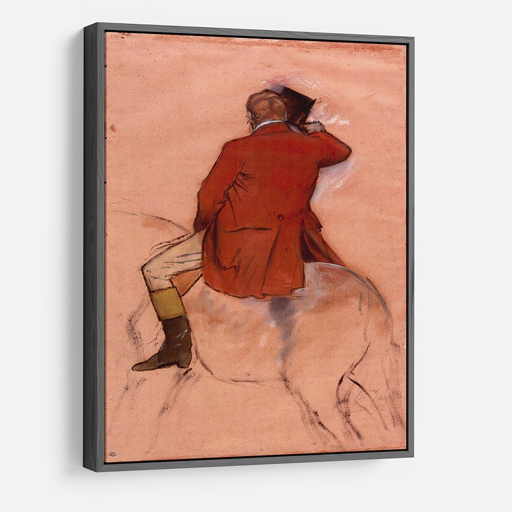 Rider with red jacket by Degas HD Metal Print - Canvas Art Rocks - 9