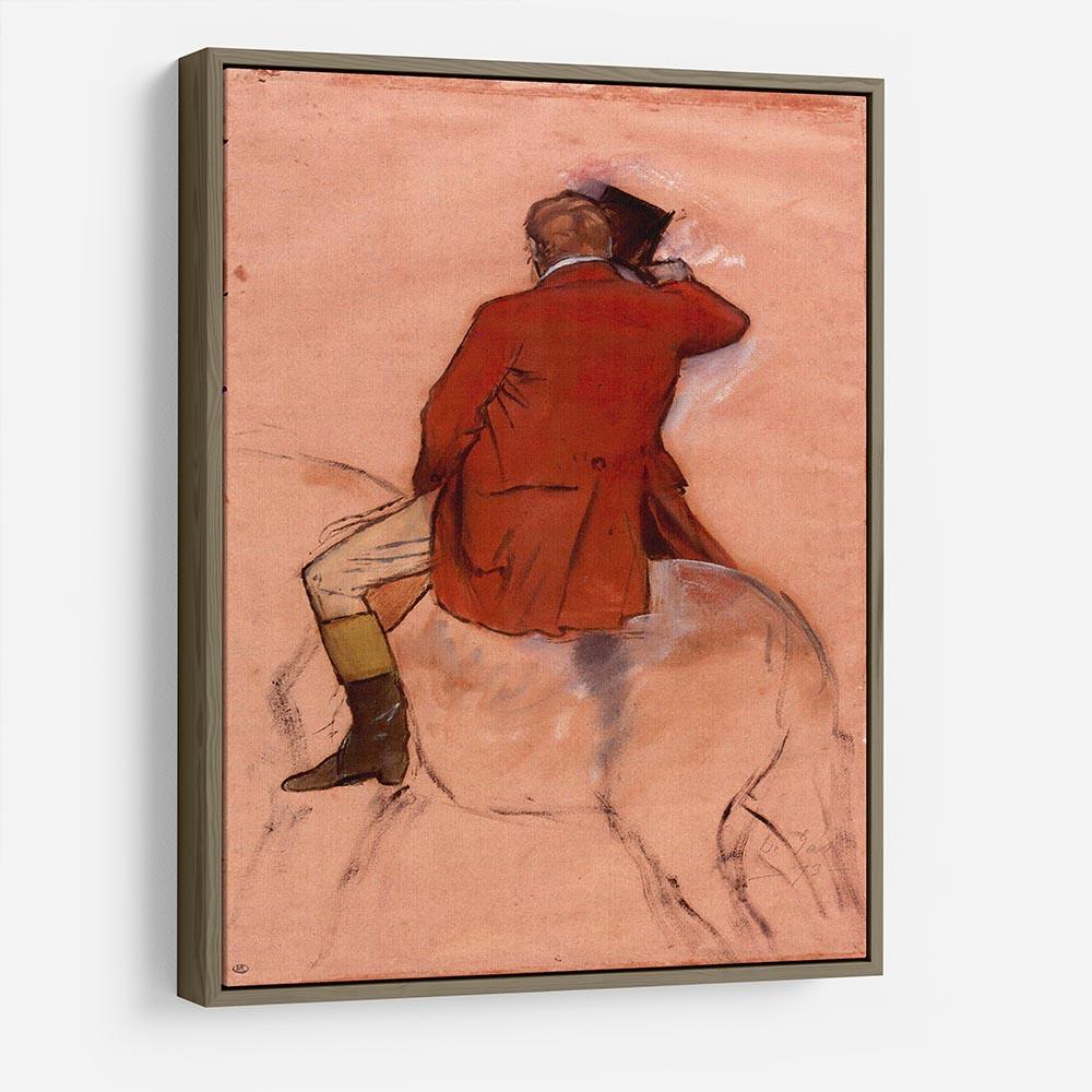 Rider with red jacket by Degas HD Metal Print - Canvas Art Rocks - 10