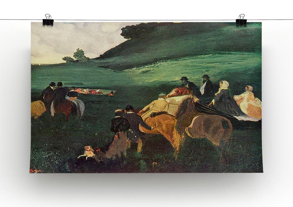 Riders in the landscape by Degas Canvas Print or Poster - Canvas Art Rocks - 2