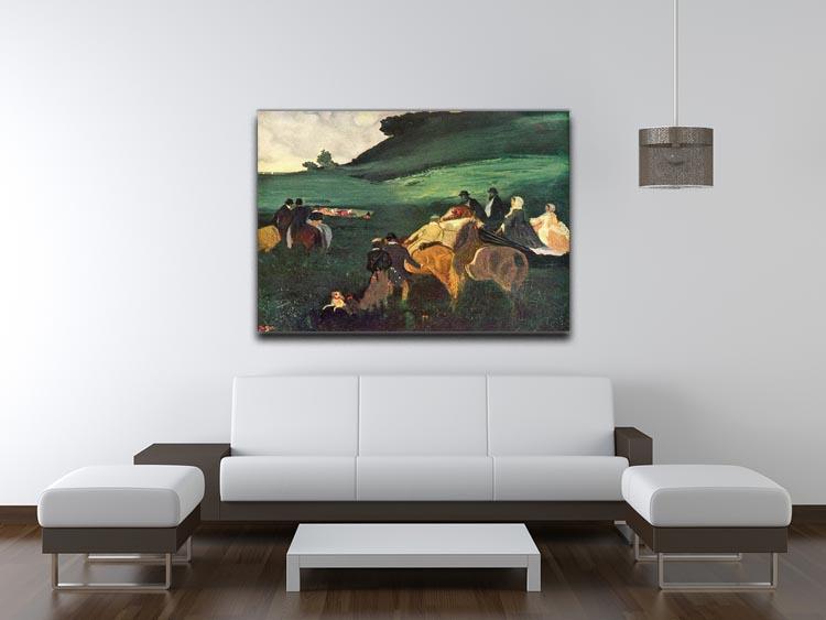 Riders in the landscape by Degas Canvas Print or Poster - Canvas Art Rocks - 4