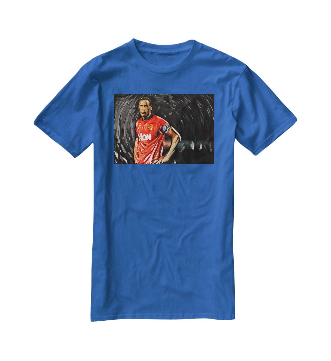Rio Ferdinand Manchester United T-Shirt - Canvas Art Rocks - 2