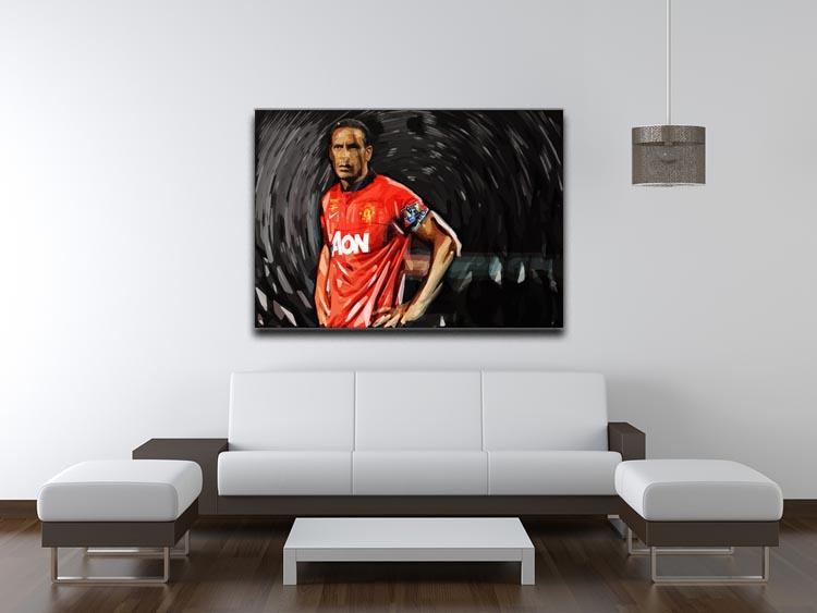 Rio Ferdinand Manchester United Canvas Print or Poster - Canvas Art Rocks - 4