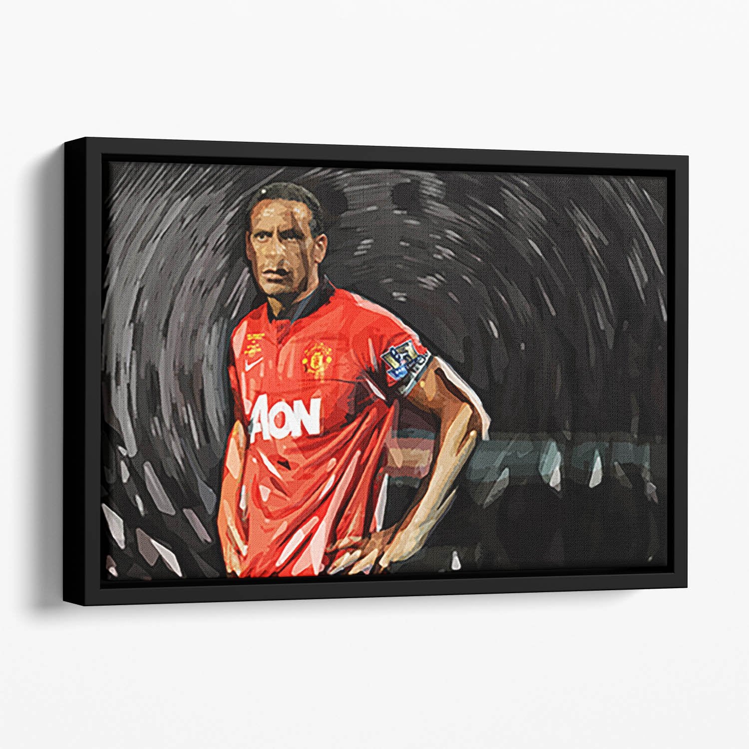 Rio Ferdinand Manchester United Floating Framed Canvas