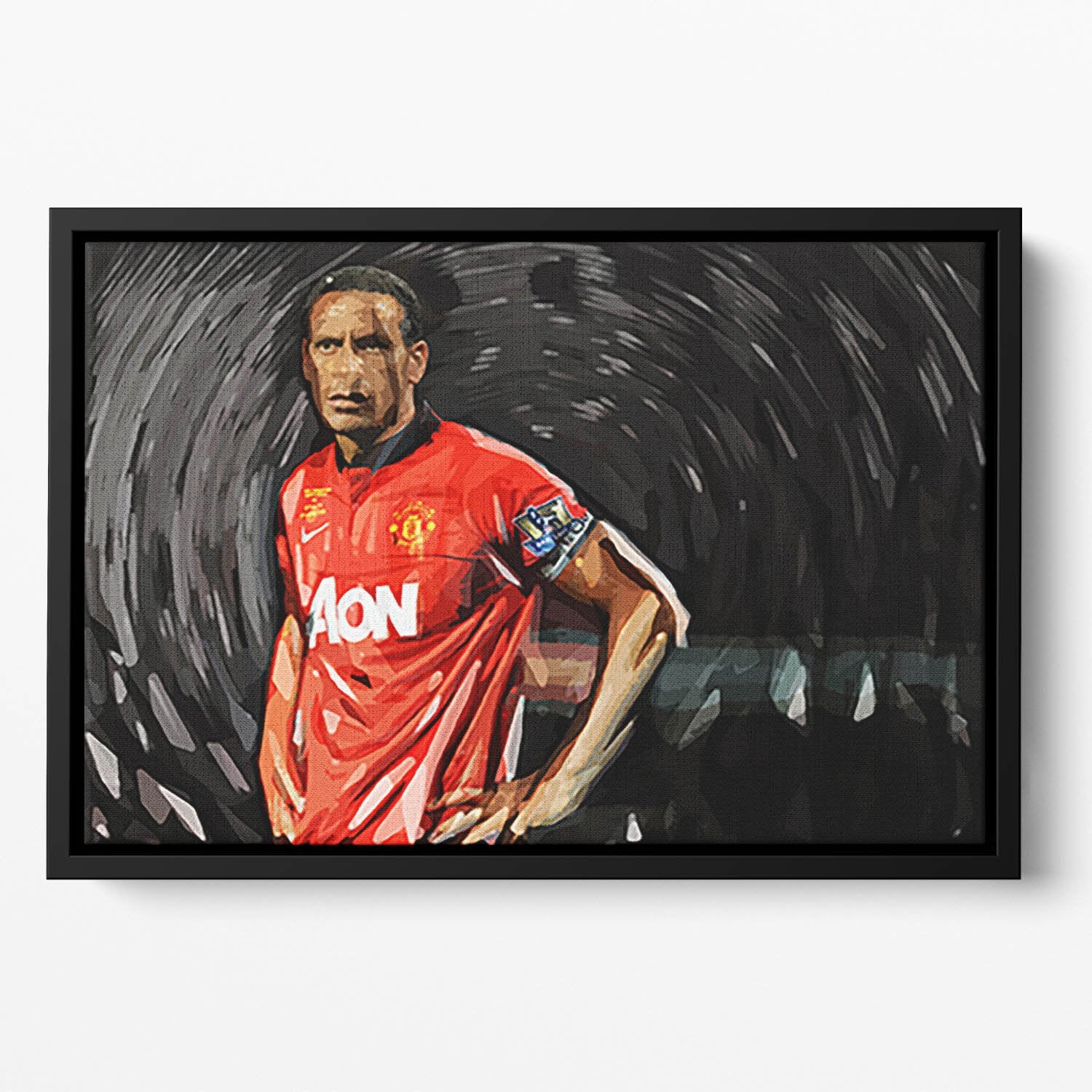 Rio Ferdinand Manchester United Floating Framed Canvas