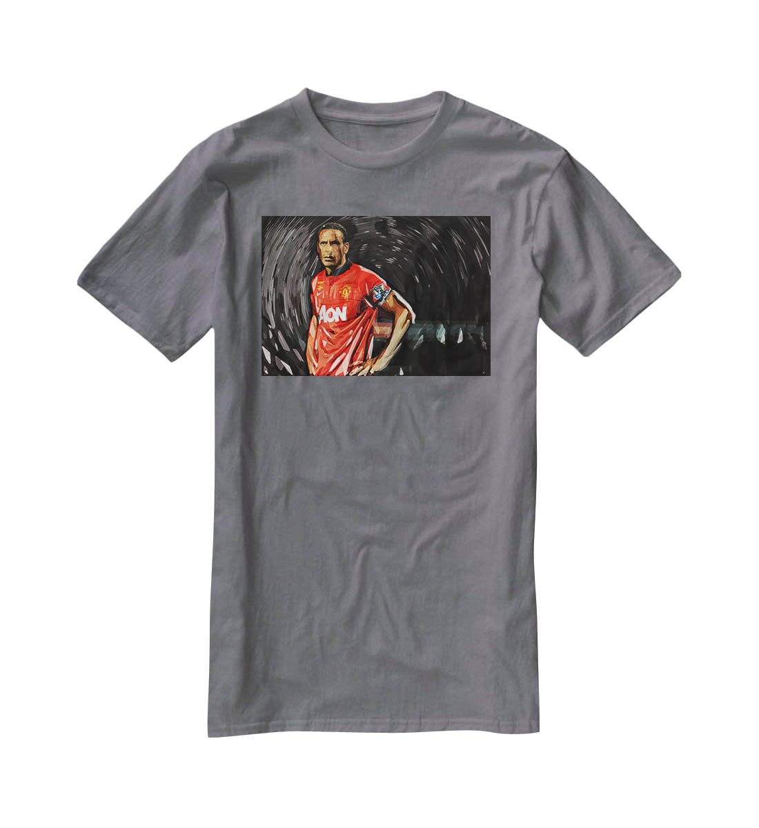 Rio Ferdinand Manchester United T-Shirt - Canvas Art Rocks - 3