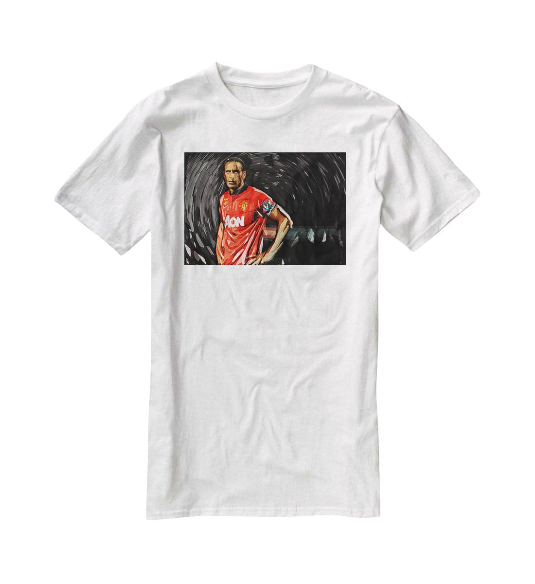 Rio Ferdinand Manchester United T-Shirt - Canvas Art Rocks - 5