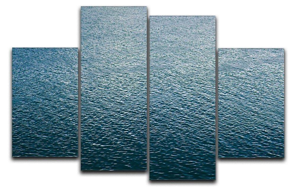 Ripple on blue water 4 Split Panel Canvas  - Canvas Art Rocks - 1