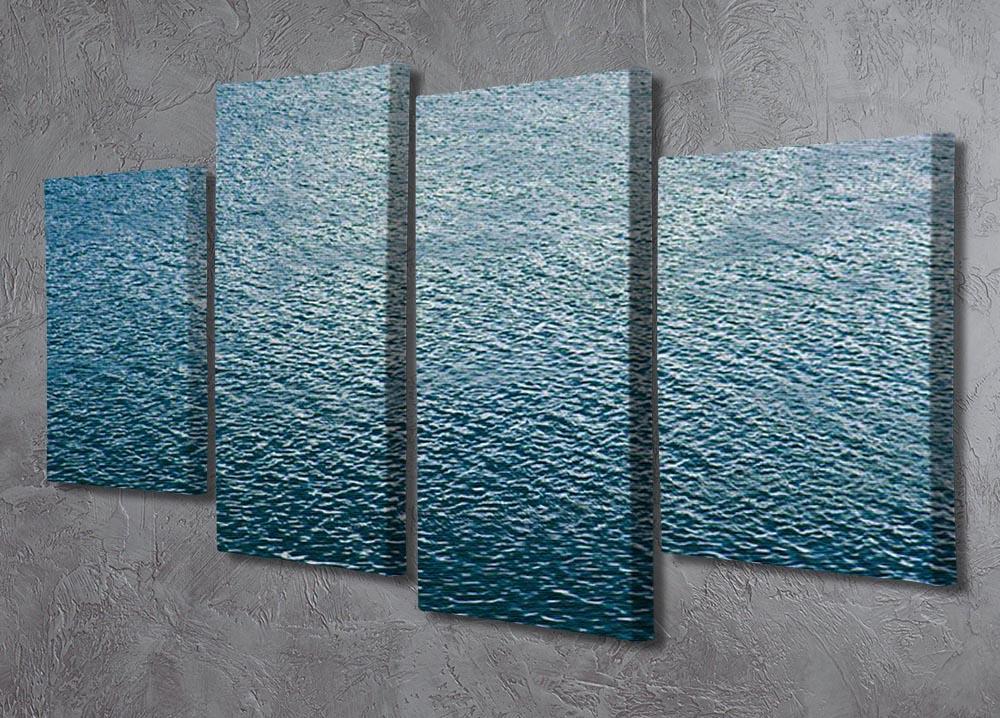 Ripple on blue water 4 Split Panel Canvas  - Canvas Art Rocks - 2