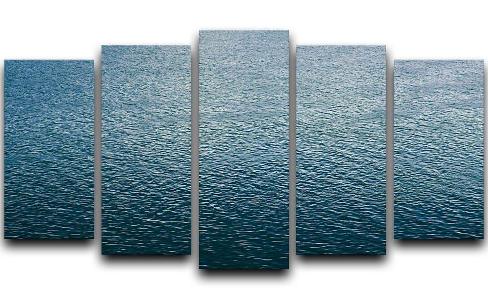 Ripple on blue water 5 Split Panel Canvas  - Canvas Art Rocks - 1