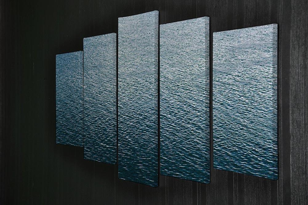 Ripple on blue water 5 Split Panel Canvas  - Canvas Art Rocks - 2