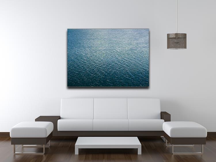 Ripple on blue water Canvas Print or Poster - Canvas Art Rocks - 4