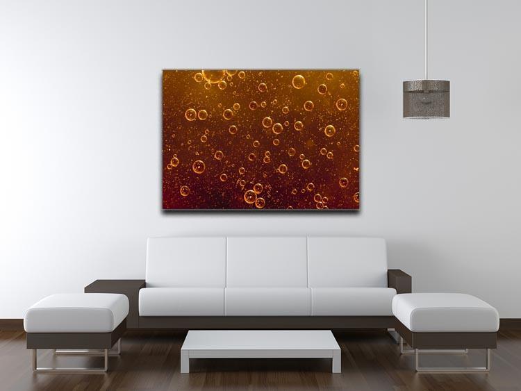 Rising orange bubbles Canvas Print or Poster - Canvas Art Rocks - 4