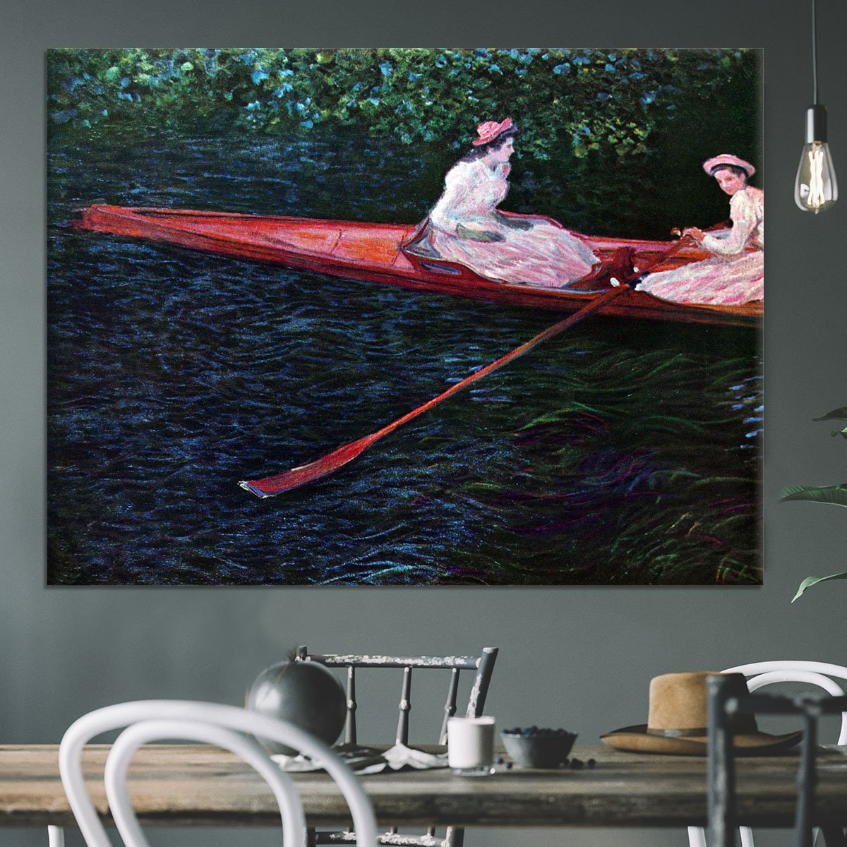 River Epte by Monet Canvas Print or Poster