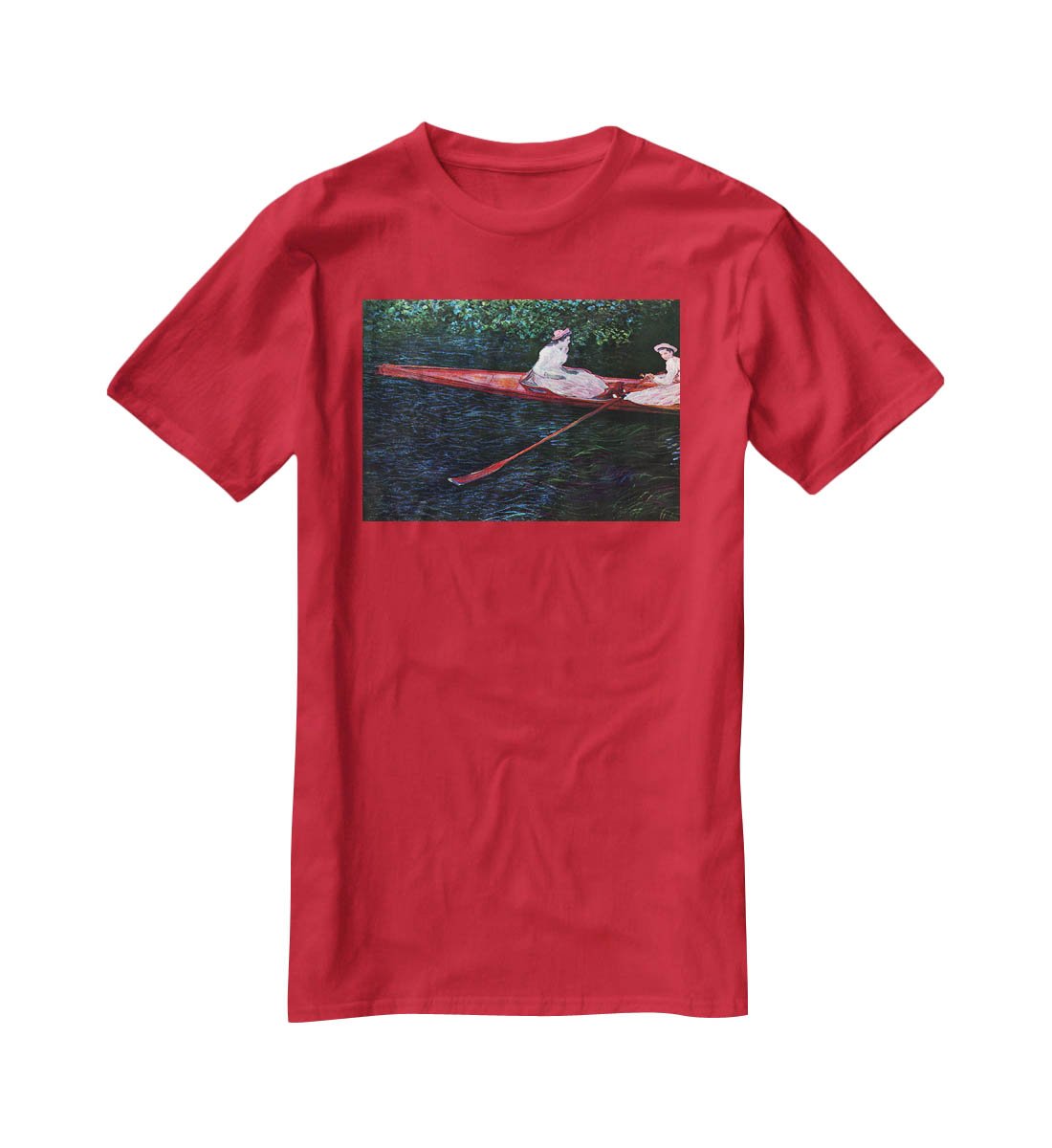 River Epte by Monet T-Shirt - Canvas Art Rocks - 4