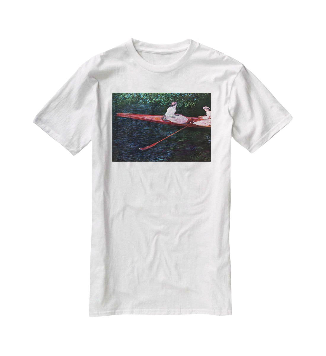 River Epte by Monet T-Shirt - Canvas Art Rocks - 5