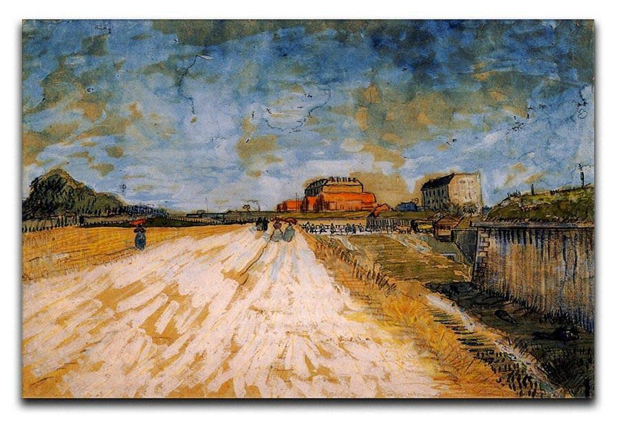Road Running Beside the Paris Ramparts by Van Gogh Canvas Print & Poster  - Canvas Art Rocks - 1