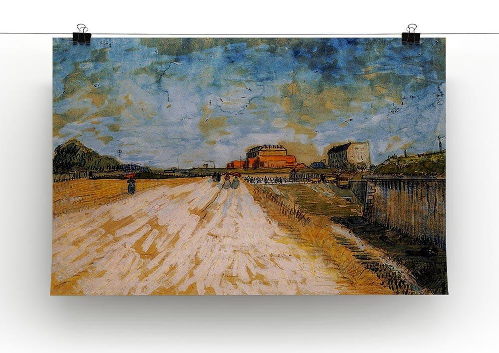 Road Running Beside the Paris Ramparts by Van Gogh Canvas Print & Poster - Canvas Art Rocks - 2