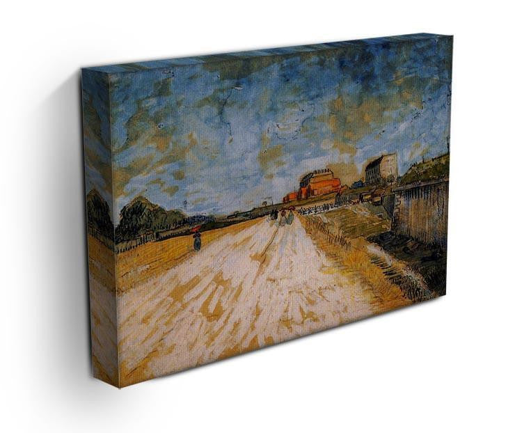 Road Running Beside the Paris Ramparts by Van Gogh Canvas Print & Poster - Canvas Art Rocks - 3