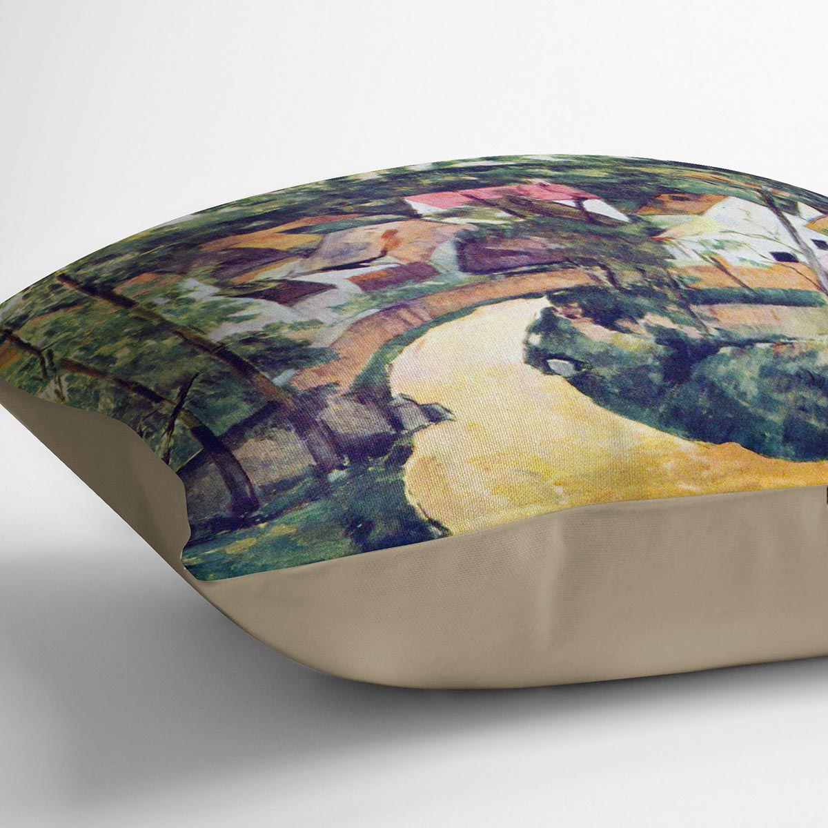 Road bend by Cezanne Cushion - Canvas Art Rocks - 2