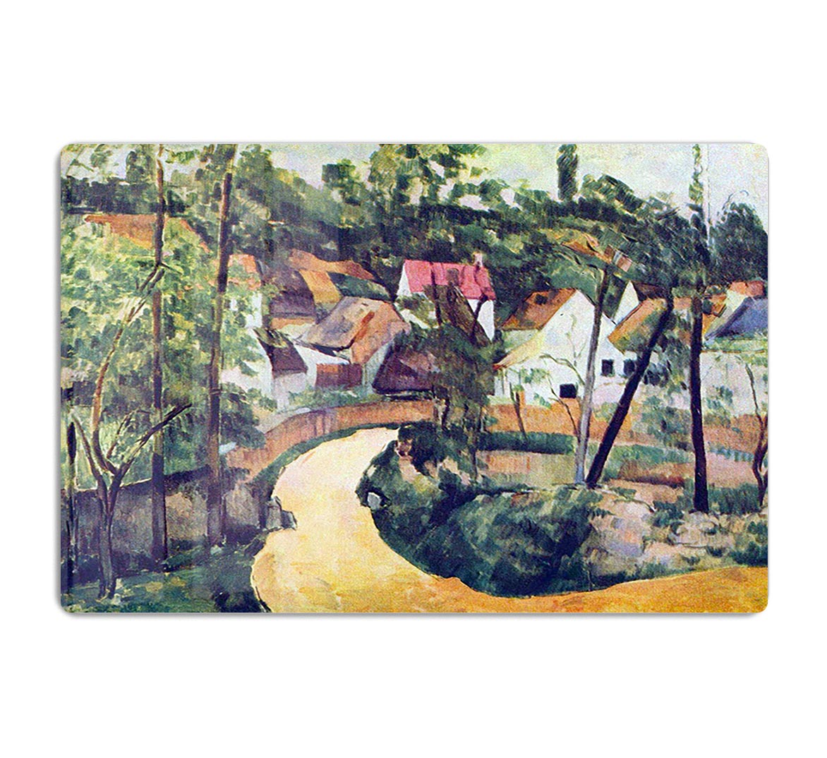 Road bend by Cezanne Acrylic Block - Canvas Art Rocks - 1