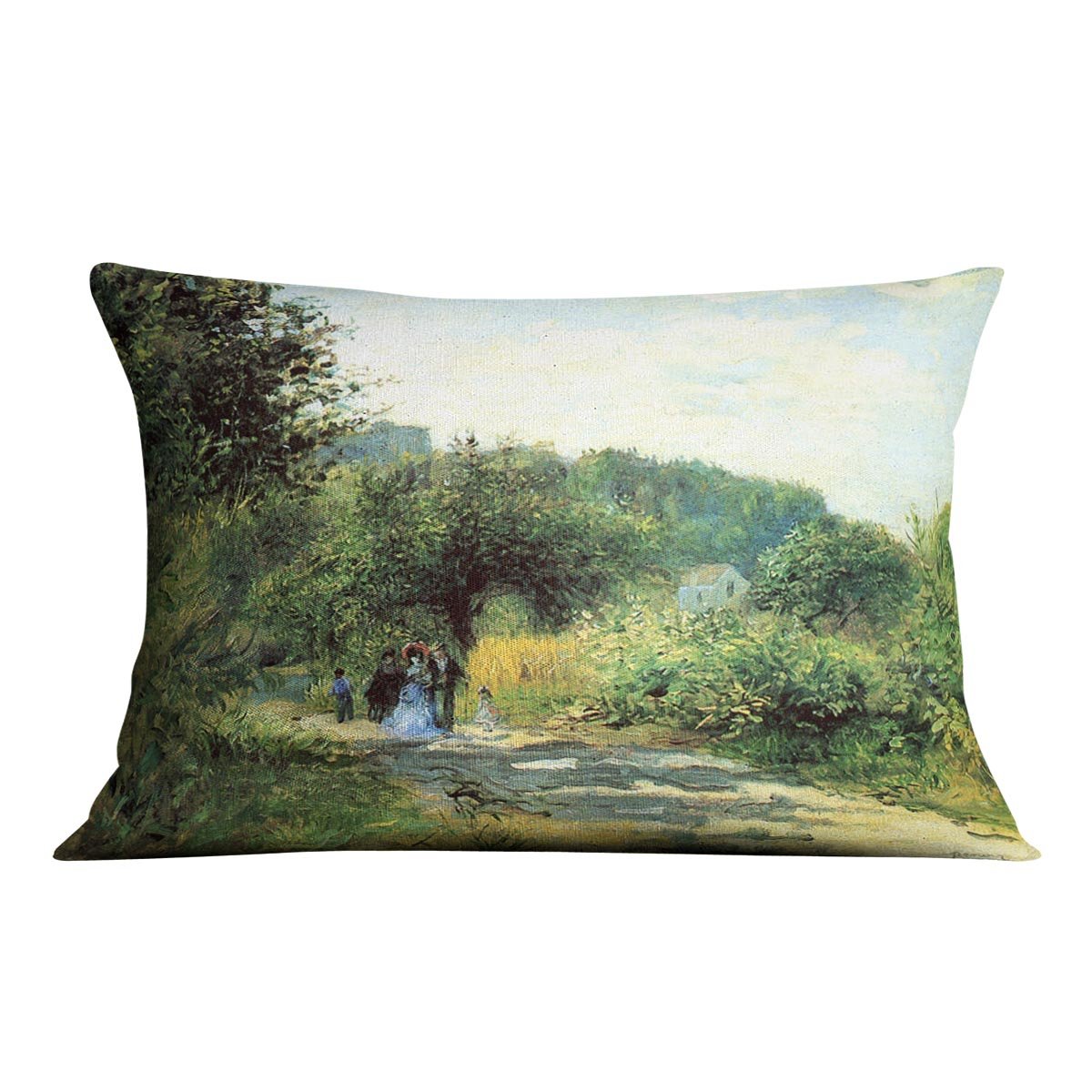Road to Louveciennes by Renoir Throw Pillow