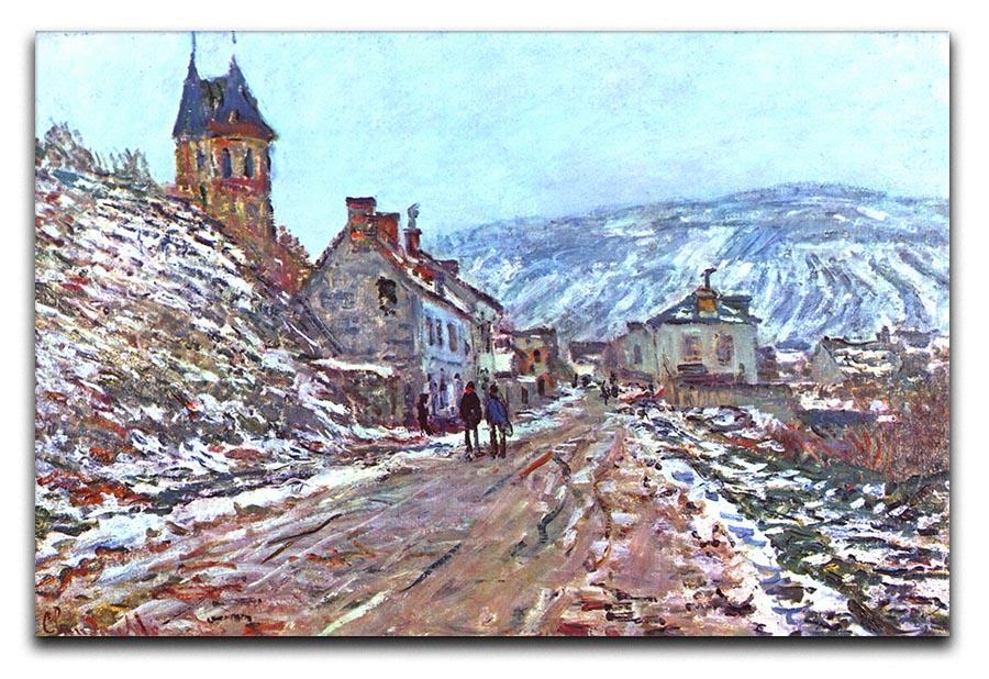 Road to Vetheuil in winter by Monet Canvas Print & Poster  - Canvas Art Rocks - 1