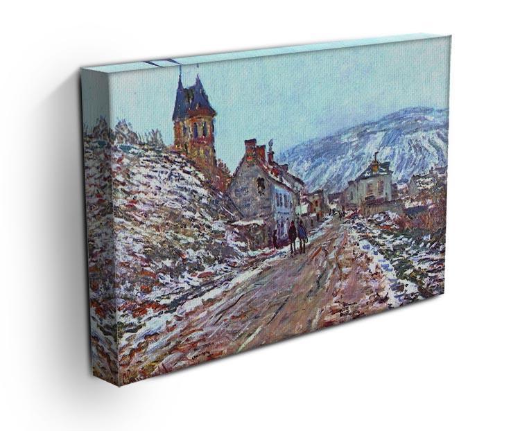 Road to Vetheuil in winter by Monet Canvas Print & Poster - Canvas Art Rocks - 3