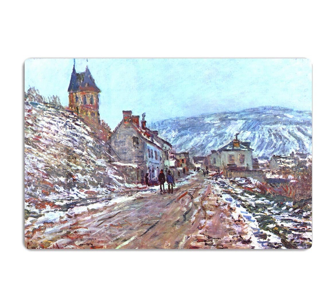 Road to Vetheuil in winter by Monet HD Metal Print