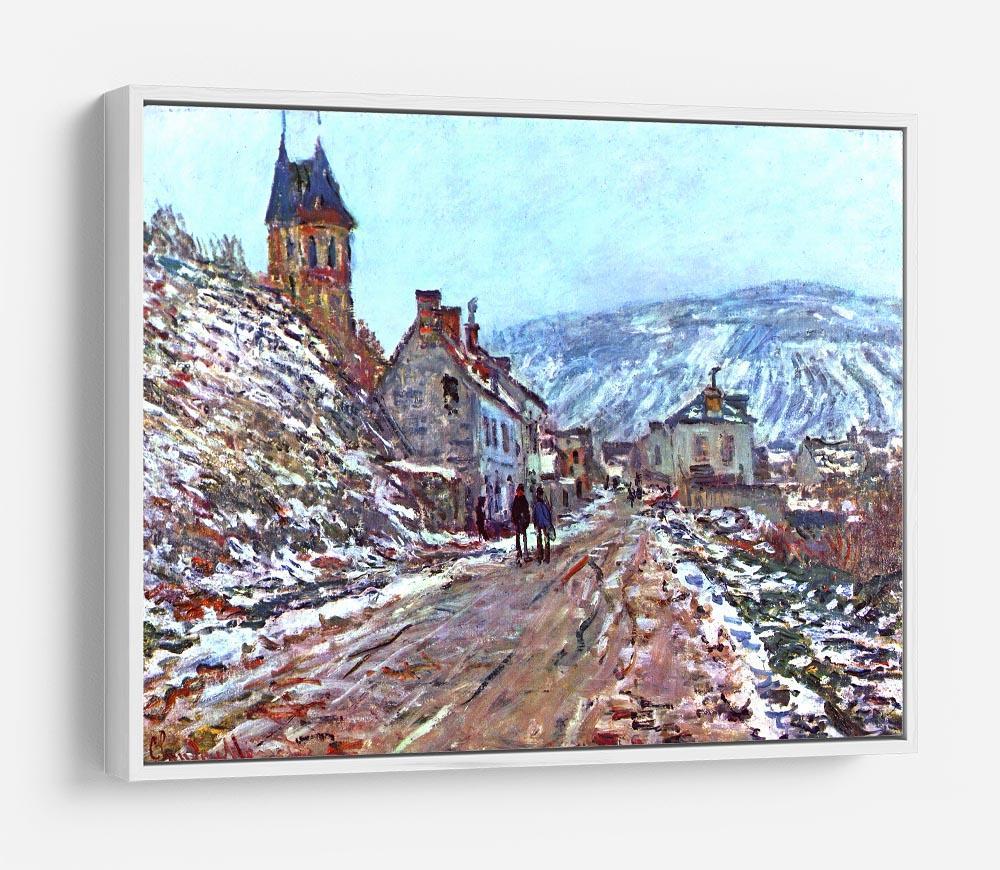Road to Vetheuil in winter by Monet HD Metal Print
