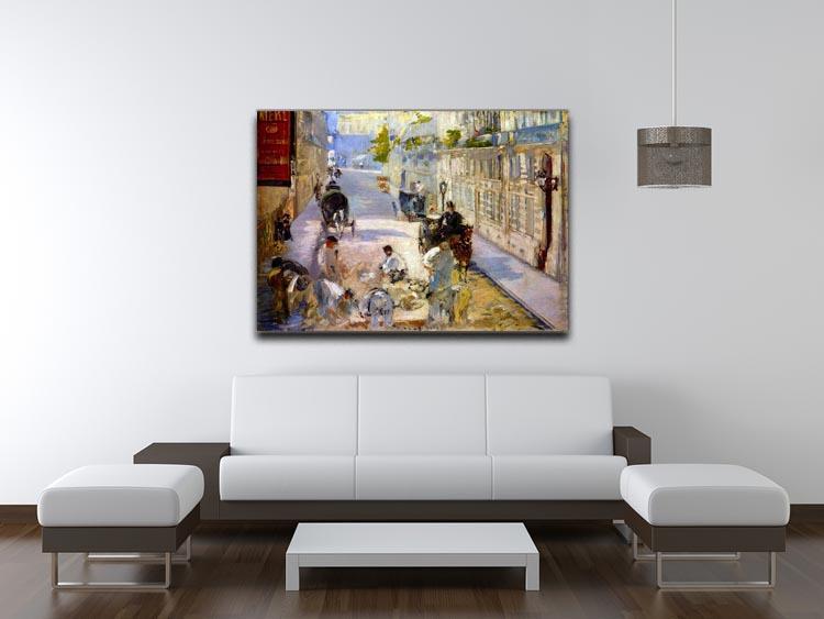 Road workers rue de Berne by Manet Canvas Print or Poster - Canvas Art Rocks - 4