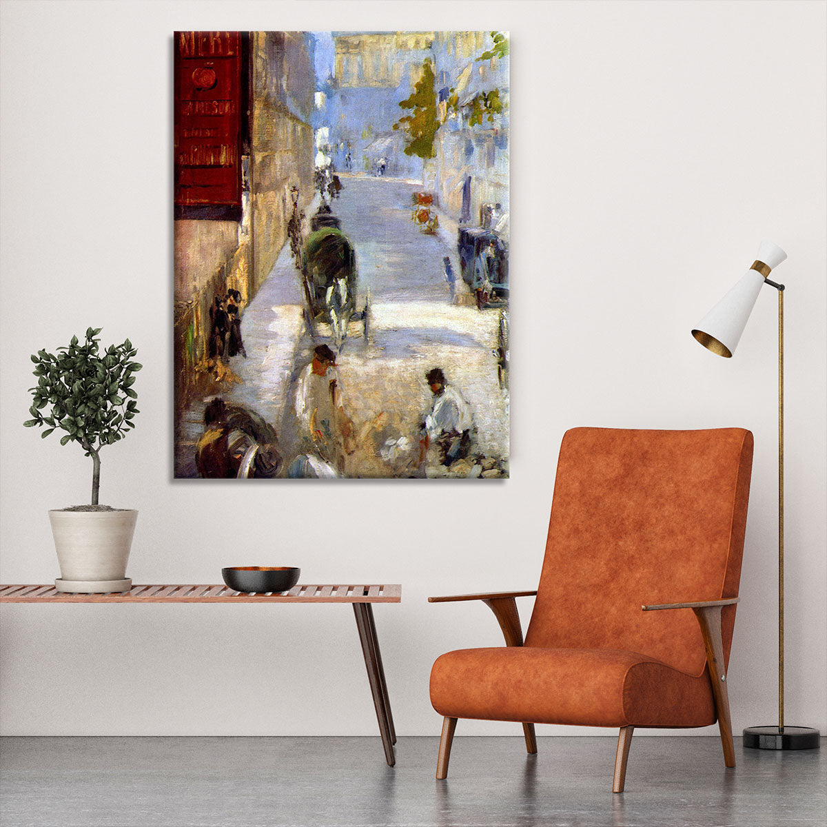Road workers rue de Berne detail by Manet Canvas Print or Poster - Canvas Art Rocks - 6