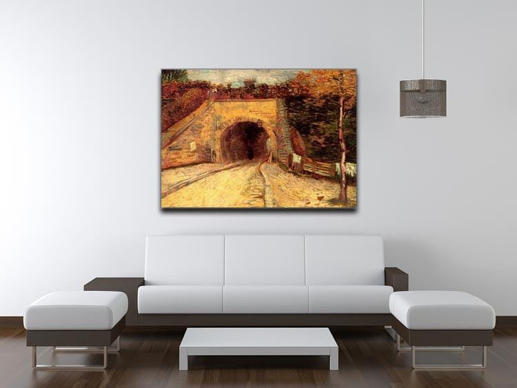 Roadway with Underpass The Viaduct by Van Gogh Canvas Print & Poster - Canvas Art Rocks - 4