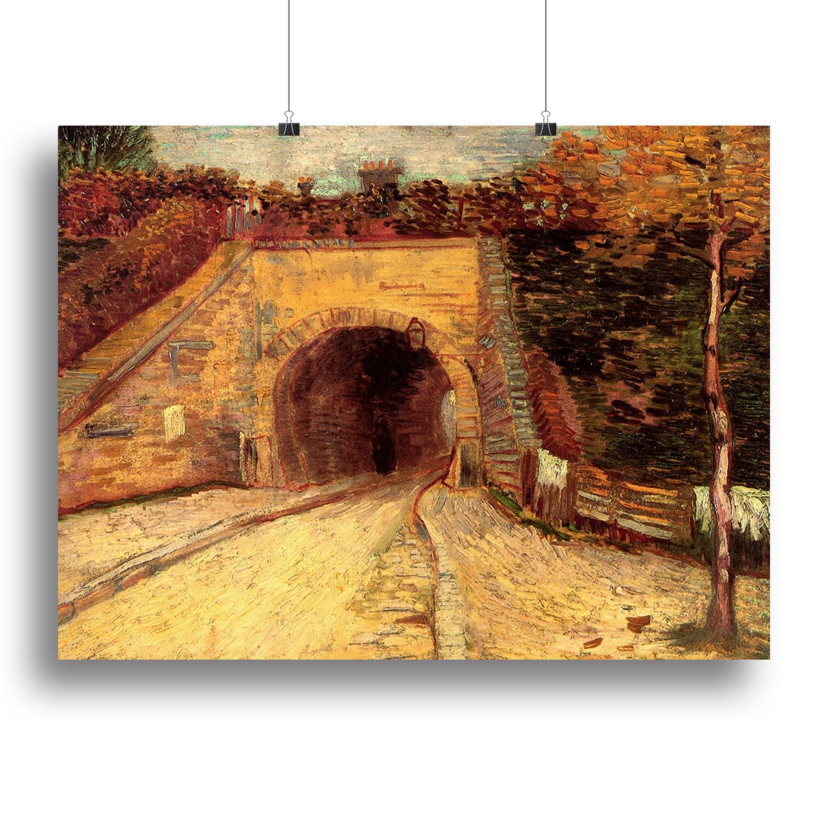 Roadway with Underpass The Viaduct by Van Gogh Canvas Print or Poster