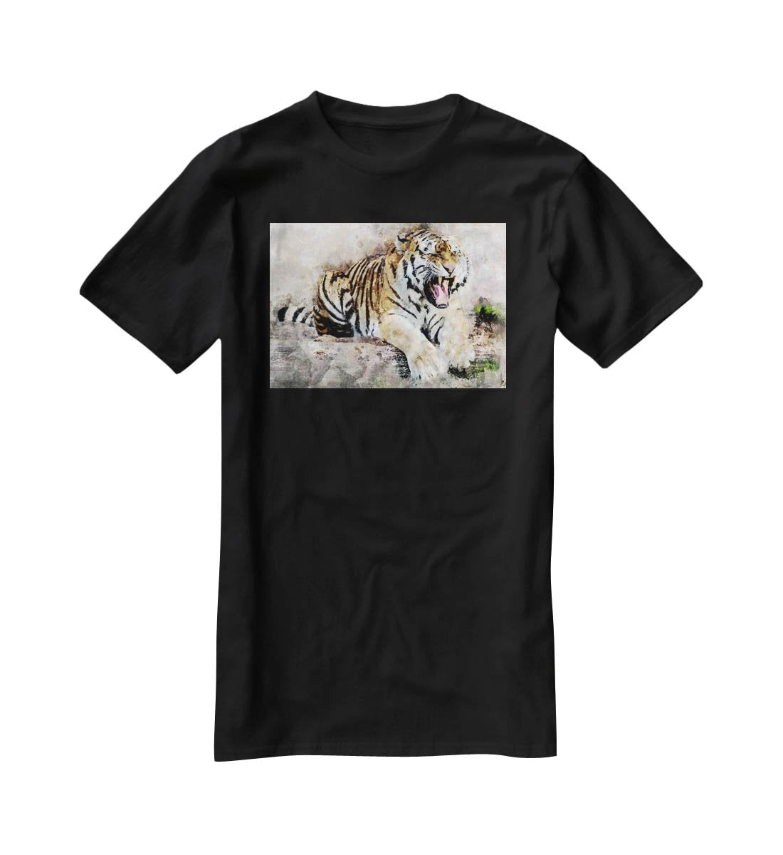 Roaring Tiger T-Shirt - Canvas Art Rocks - 1
