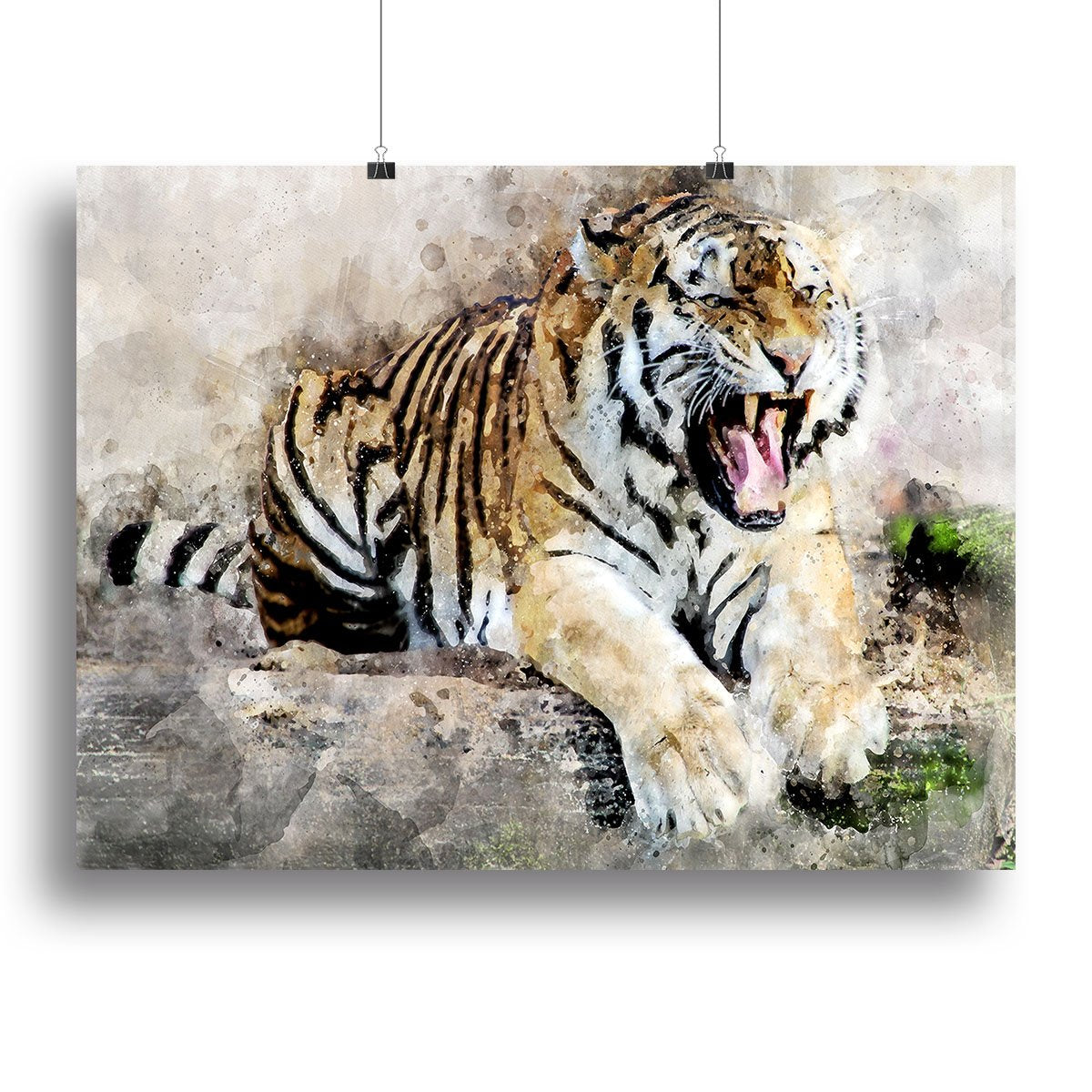 Roaring Tiger Canvas Print or Poster