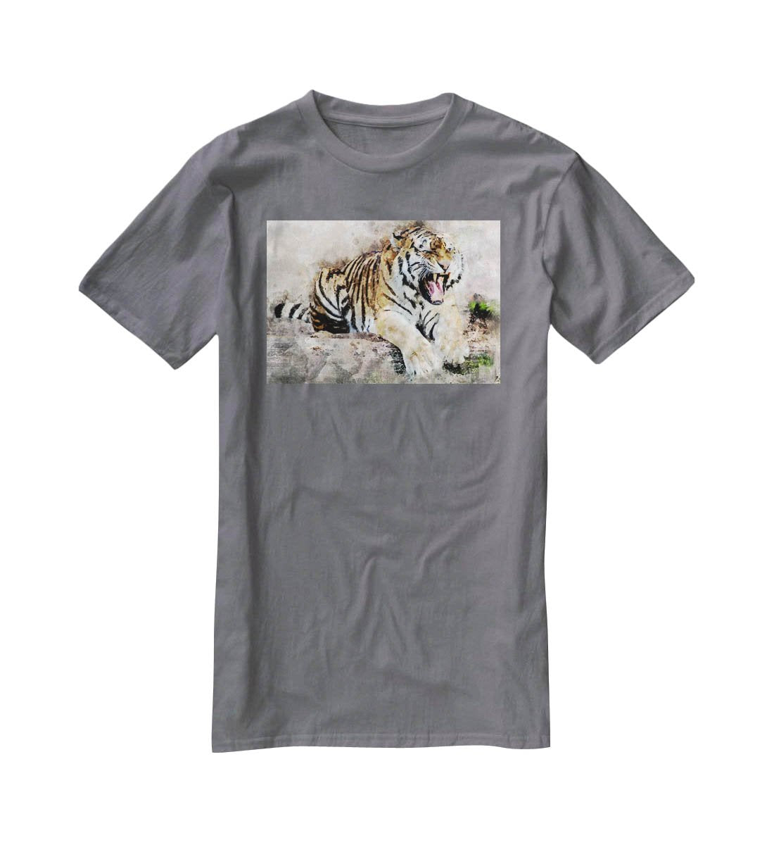 Roaring Tiger T-Shirt - Canvas Art Rocks - 3