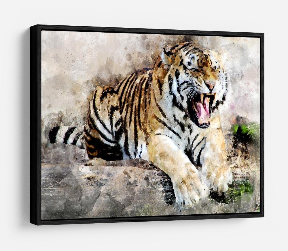 Roaring Tiger HD Metal Print