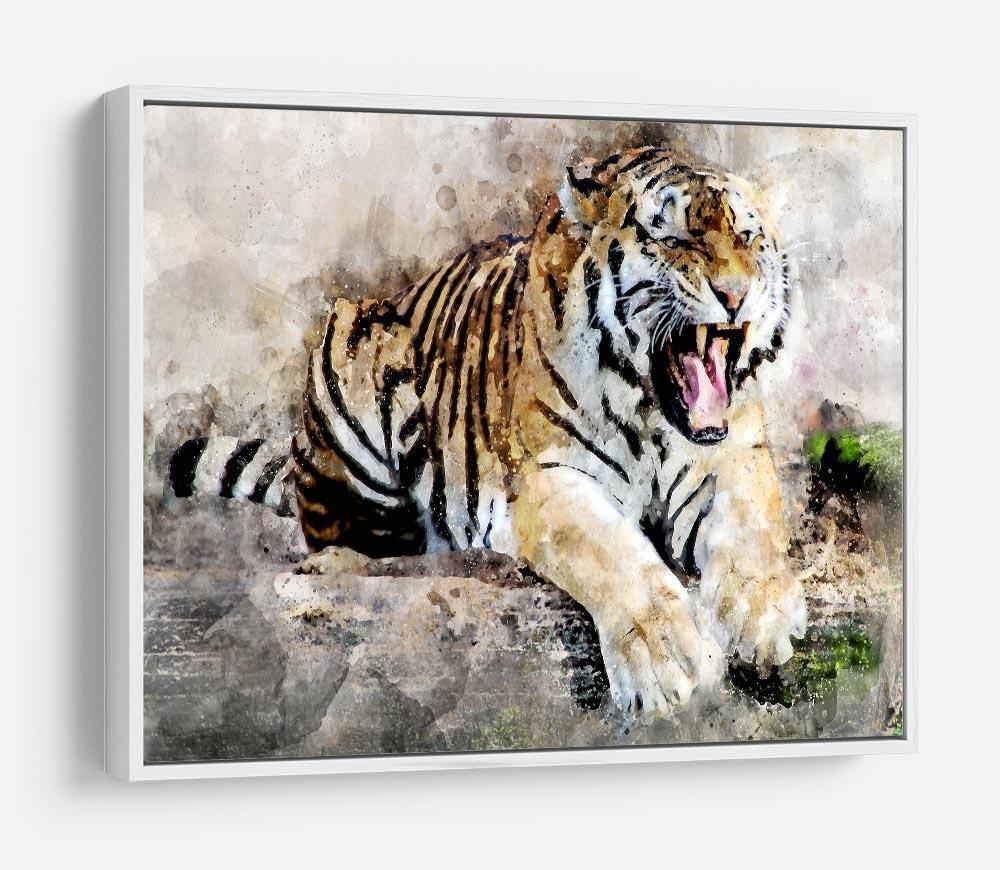Roaring Tiger HD Metal Print