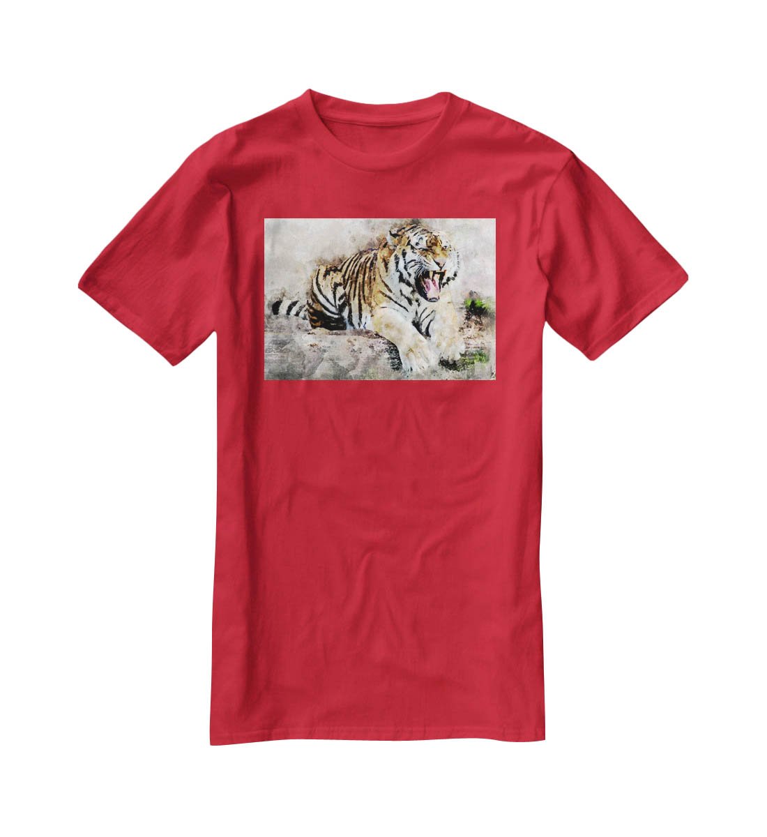 Roaring Tiger T-Shirt - Canvas Art Rocks - 4