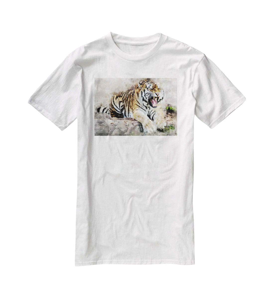 Roaring Tiger T-Shirt - Canvas Art Rocks - 5