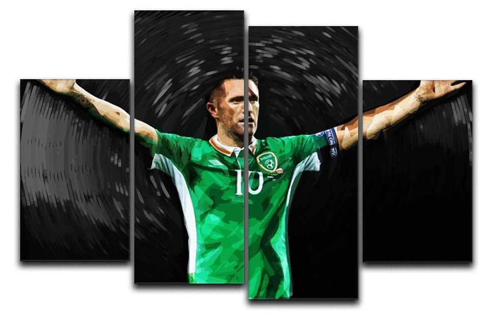 Robbie Keane Ireland 4 Split Panel Canvas  - Canvas Art Rocks - 1