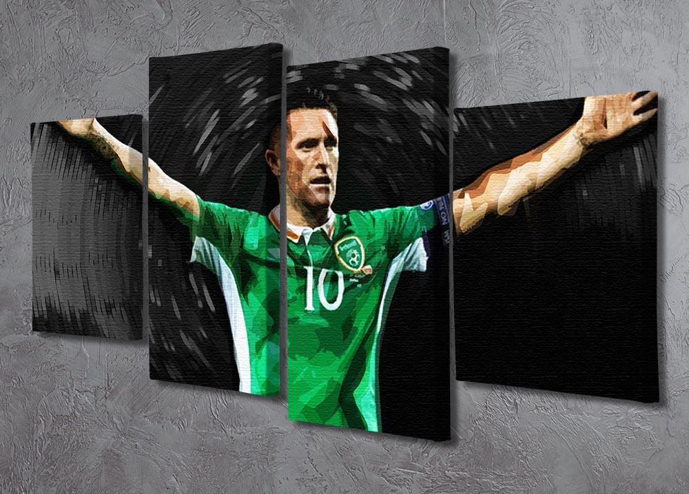 Robbie Keane Ireland 4 Split Panel Canvas - Canvas Art Rocks - 2