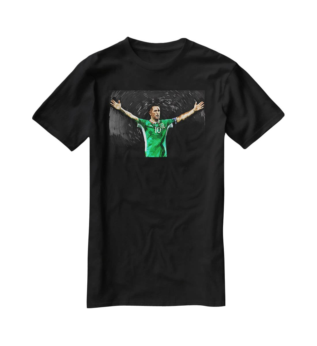 Robbie Keane Ireland T-Shirt - Canvas Art Rocks - 1