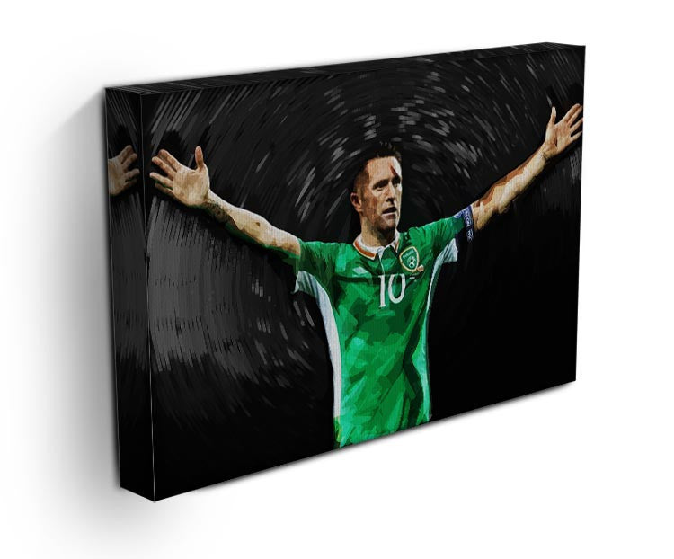 Robbie Keane Ireland Canvas Print - Canvas Art Rocks - 3