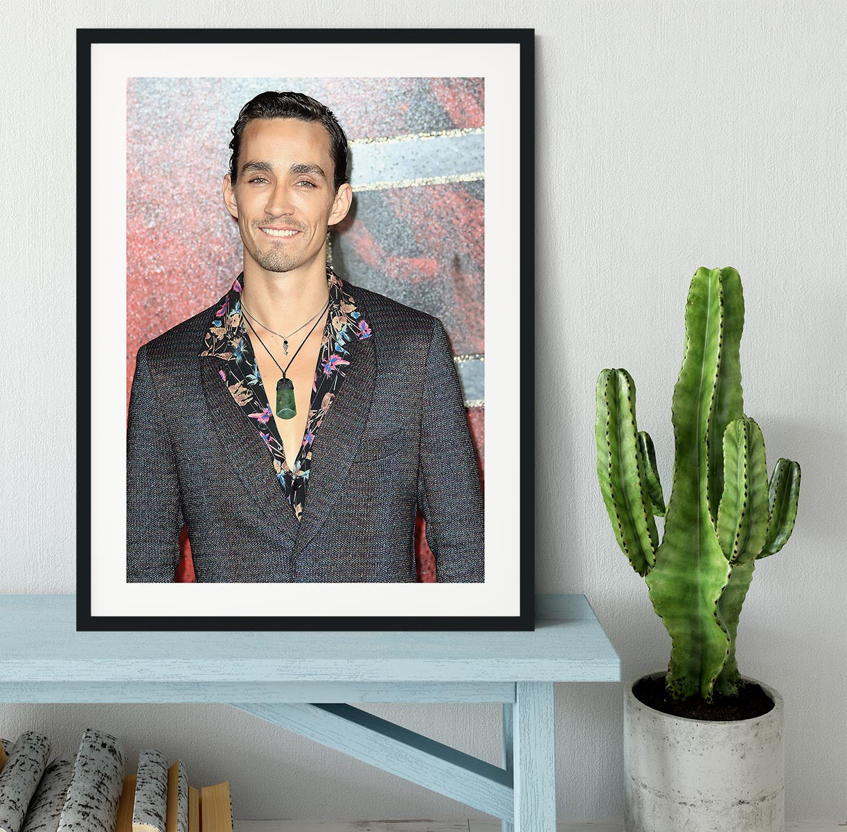 Robert Sheehan Framed Print - Canvas Art Rocks - 1