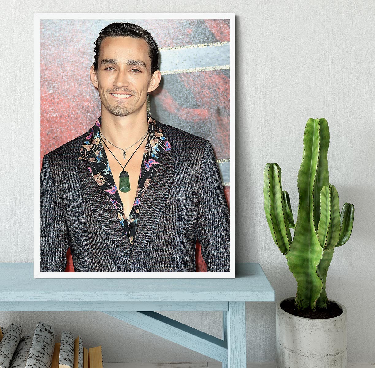 Robert Sheehan Framed Print - Canvas Art Rocks -6