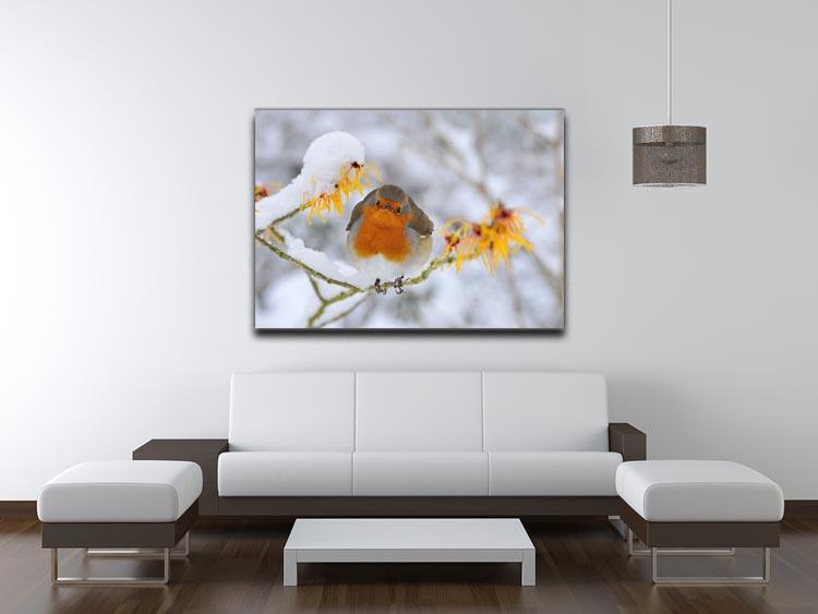 Robin in the Snow Canvas Print or Poster - Canvas Art Rocks - 4