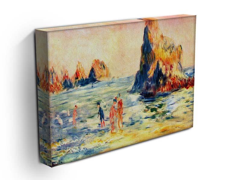Rock cliffs in Guernsey by Renoir Canvas Print or Poster - Canvas Art Rocks - 3