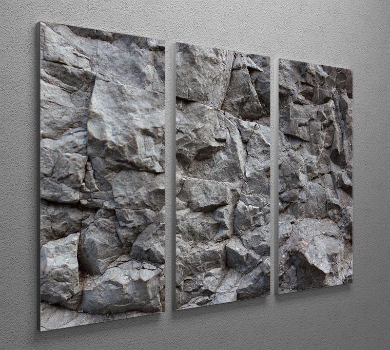 Rock texture background 3 Split Panel Canvas Print - Canvas Art Rocks - 2